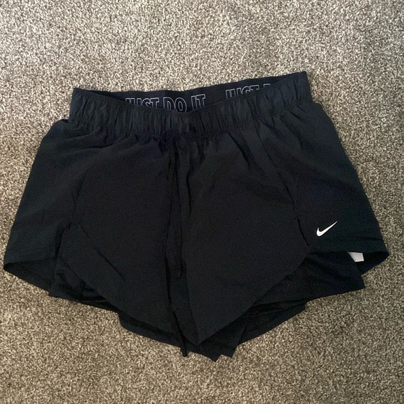 Nike Pants - Black Nike shorts with spandex undershorts NWT!!!